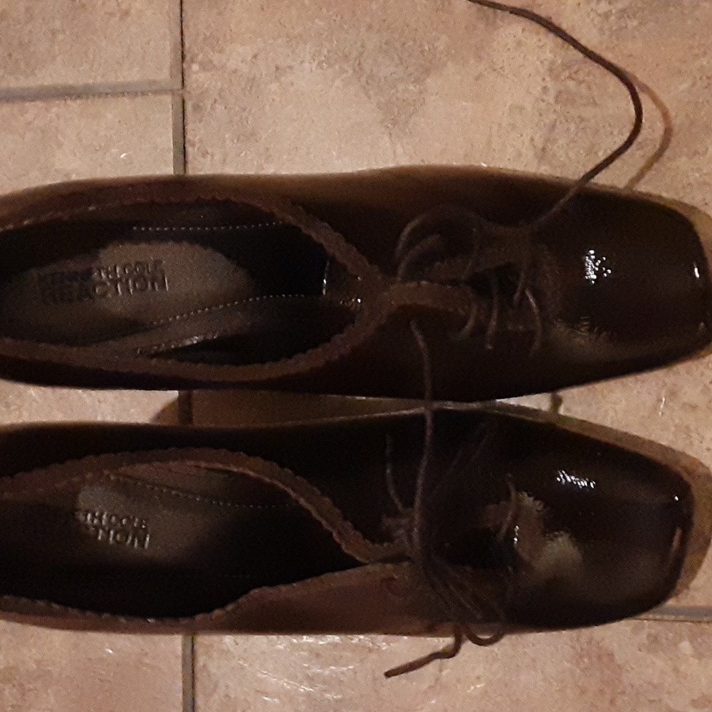 Kenneth cole reaction bootie heel brown size 10